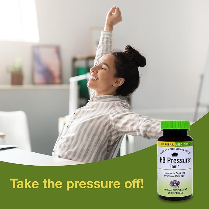 Herbs Etc. HB Pressure Tonic - Healthy Blood Circulation Support Supplement - Aid Cardiovascular Health - Herbal Supplement for Natural Energy Support - Gluten-Free - 60 Softgels (60 Servings)