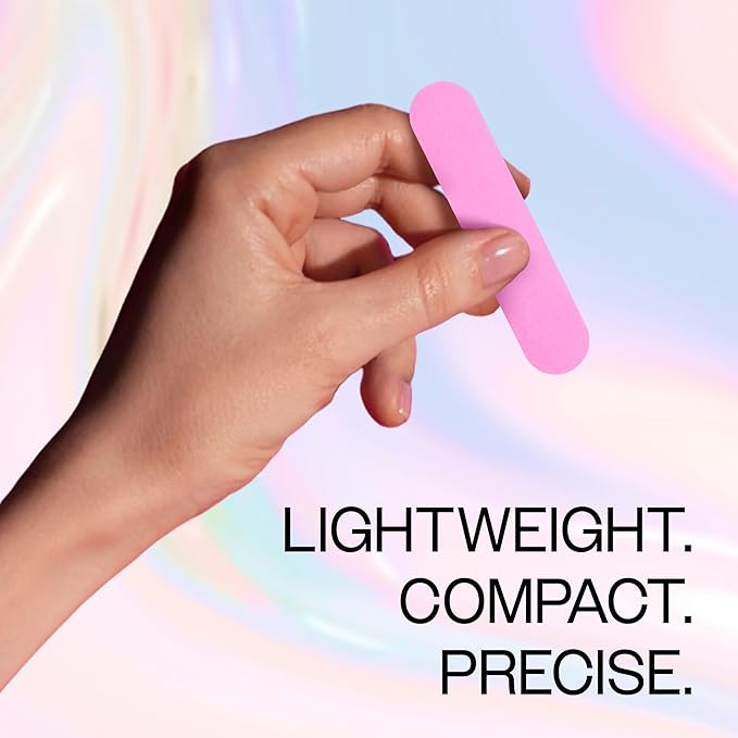 25PCS Mini Size PANA Professional Double Sided Nail Files - Pink&Teal, 180/240 Grit - Emery Board Nail Buffering File Manicure Pedicure Nail Polisher Washable
