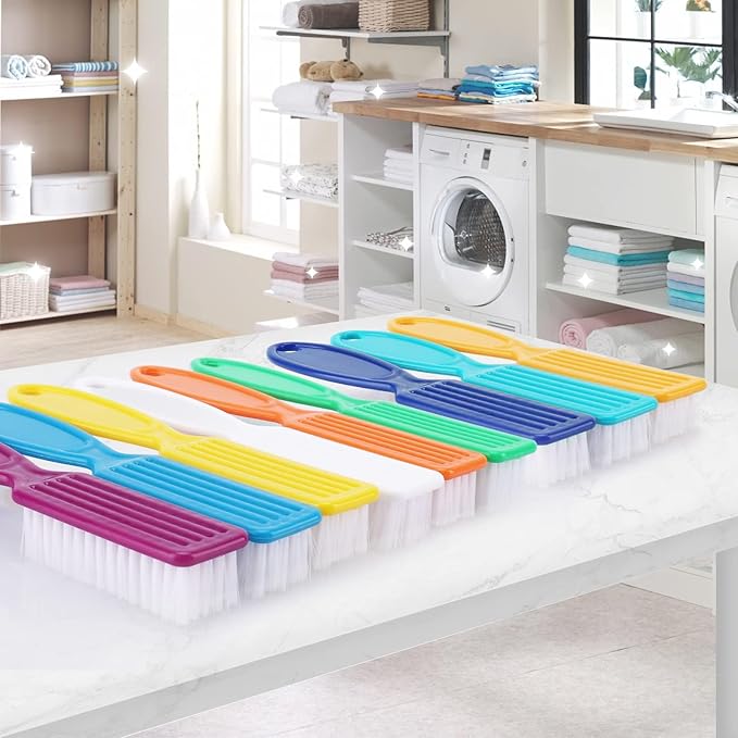 10 Pcs Handle Grip Nail Brush, NICEMOVIC Hand Fingernail Cleaner Brush Manicure Tools Scrub Cleaning Brushes Kit, Use for Toe and Nail Cleaning (Bright Colors)