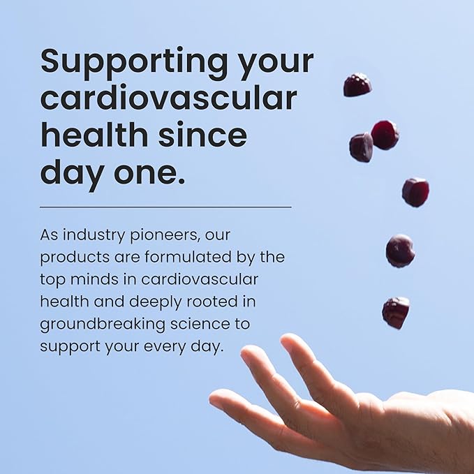 HumanN SuperBeets Heart Gummies Advanced - CoQ10 150 mg Plus Beet Root Powder & Grape Seed Extract, SuperBeets Gummy, 60 Count