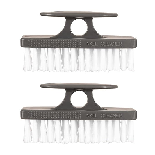 Superio Nail Brush for Cleaning Fingernails, Toe & Foot - All-Purpose Stiff Cleaning Brush for Home, Kitchen, Work - Black