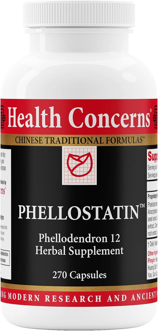Health Concerns Phellostatin – Immune Support & Gut Health Supplement – Microbiome Detox Cleanse – Herbal Formula with Phellodendron Cortex – Chinese Herbal Medicine – 270 Capsules