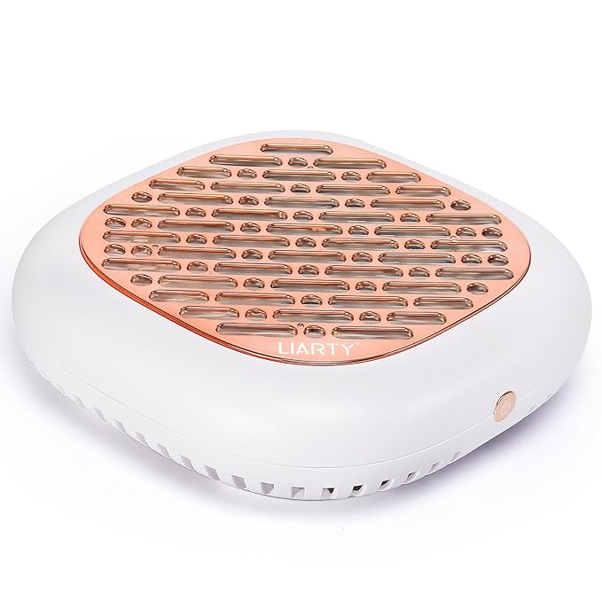 130W Brushless Nail Dust Collector Machine Nail Dust Vacuum Cleaner with Powerful Suction Extractor Fan for Manicure, Professional Nail Filter for Nail Art (Rose Style)