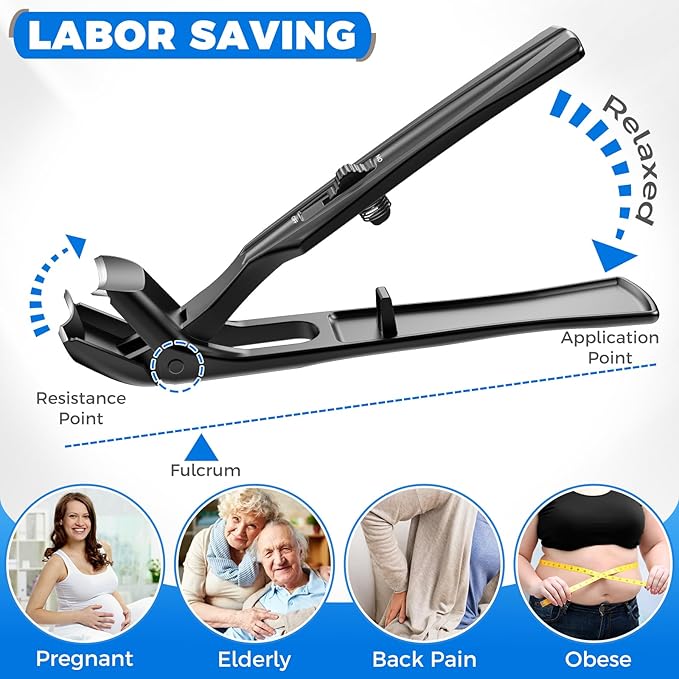 Toenail Clippers for Thick Toenails, Large Toe Nail Clippers for Men Seniors Thick Nails, Heavy Duty Nail Clippers with Catcher, No Splash Fingernail Clipper Nail Cutter Gifts for Men Women Adult
