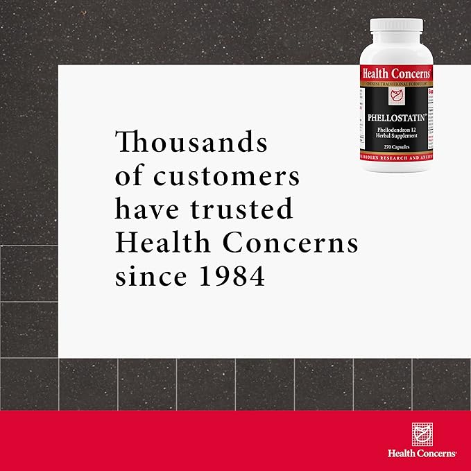 Health Concerns Phellostatin – Immune Support & Gut Health Supplement – Microbiome Detox Cleanse – Herbal Formula with Phellodendron Cortex – Chinese Herbal Medicine – 270 Capsules