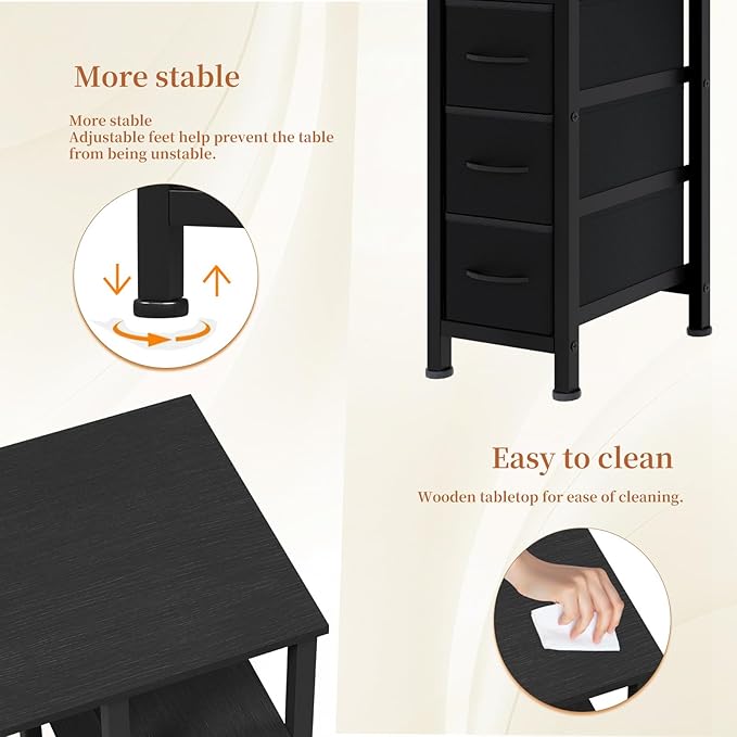 Manicure Table Nail Desk for Nail Tech, Nail Beauty Table w/Electric Dust Collector & 6 Storage Drawers & Open Shelves for Home, Workshop, Makeup Beauty Salon Workstation