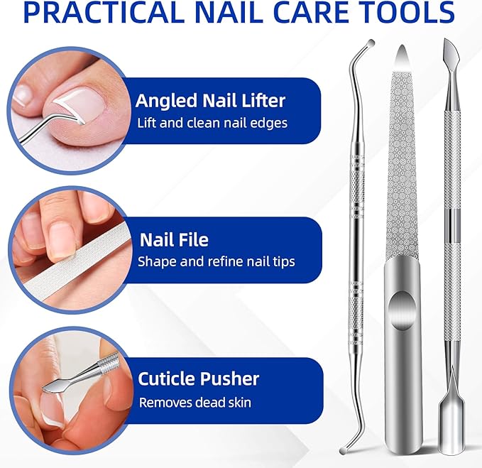Thick Toenail Clippers for Mens, Professional Large Toe Nail Clippers for Thick Nails for Seniors, Heavy Duty Edgy Ingrown Toenail Clippers, Sharp Slanted Nail Cutter with Wide Jaw