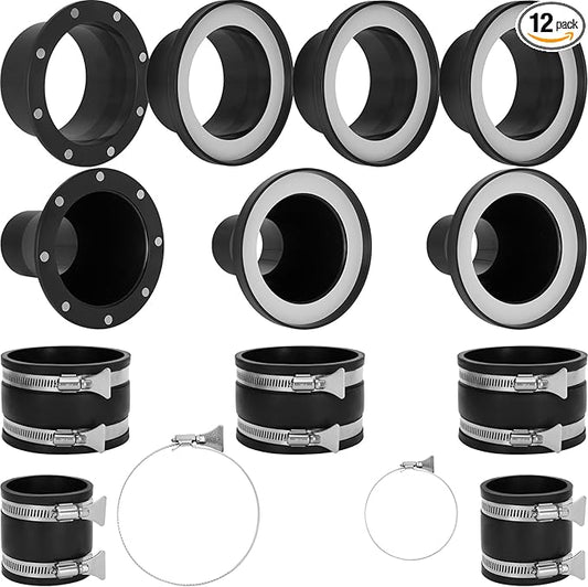 Upgraded Magnetic Dust Collection Fittings, Magnetic Dust Collection System Super Pack for 4" & 2.5" Woodwork Shop Vacuums Dust Hose, Efficiently Transfer Hoses Between Machines