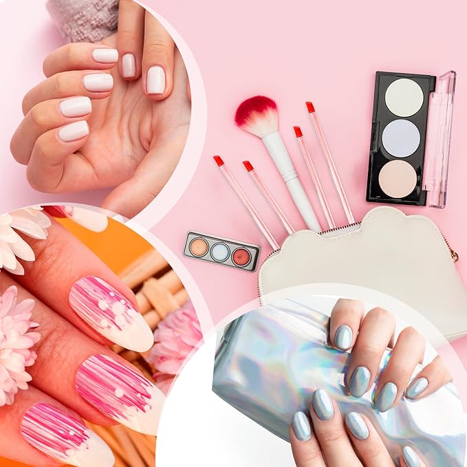 17cm Rubber Cuticle Pusher Cleaner, 4 Pieces Red Hard Rubber End Tipped Nail Art Tool Cuticle Pusher Cleaner And Professional Plastic Handle Cuticle Stick for Hand Care Nail, Nail Cleaner Tool