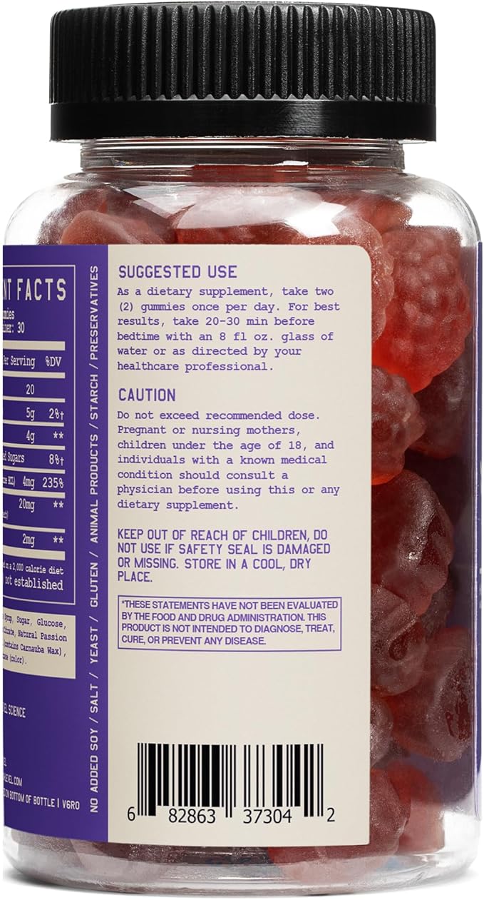 High Level Hibernate Sleep Gummies Adult, Passion Fruit Gummy with Melatonin, Vitamin B6 & Passiflora, Extra Strength, Non Habit Forming, Vegan, Gluten Free, 60 Count, Sleep Support Supplement