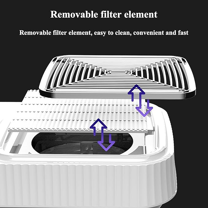 Winb Nail Dust Collector with Vacuum Fan - Professional Dust Extractor for Nail Tech, Powerful Suction & Ultra-Quiet | for Acrylic Nail Polishing