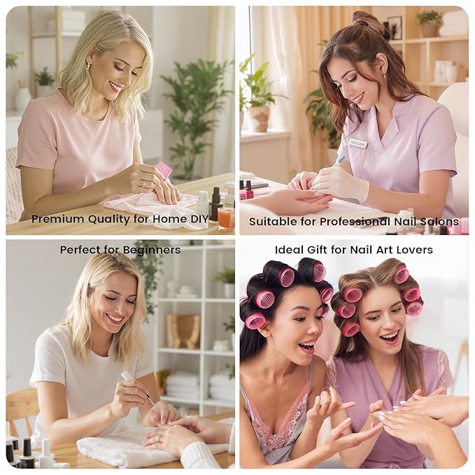 Pink Lint Free Nail Wipes- 2000PCS Super Absorbent Nail Polish Remover Pads- Disposable Lint Free Wipes for Nail Polish Removal, lash Extensions Application, Nail Care