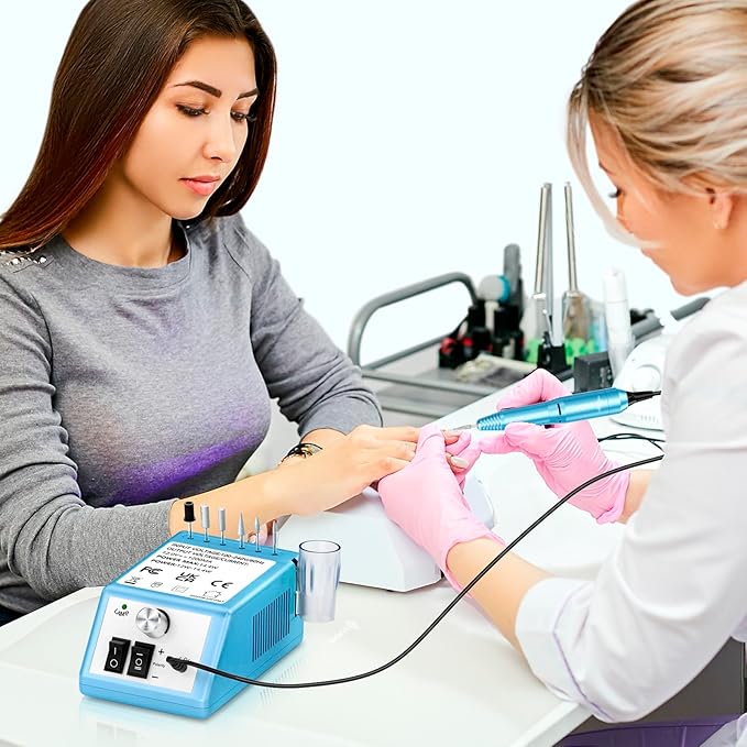 Subay Professional Nail Drill Electric File 20000RPM for Acrylic Nails, Gel Nail, Nail Art Polisher, Manicure Pedicure Tools for Salon Home