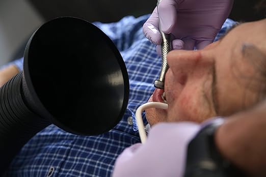 Extraoral Suction Air Filter ULPA, Fume Extractor, and Source Capture with ULPA Air Filtering System for Dental Chairs, Dental Clinics, and Dental Laboratories by Extract-All