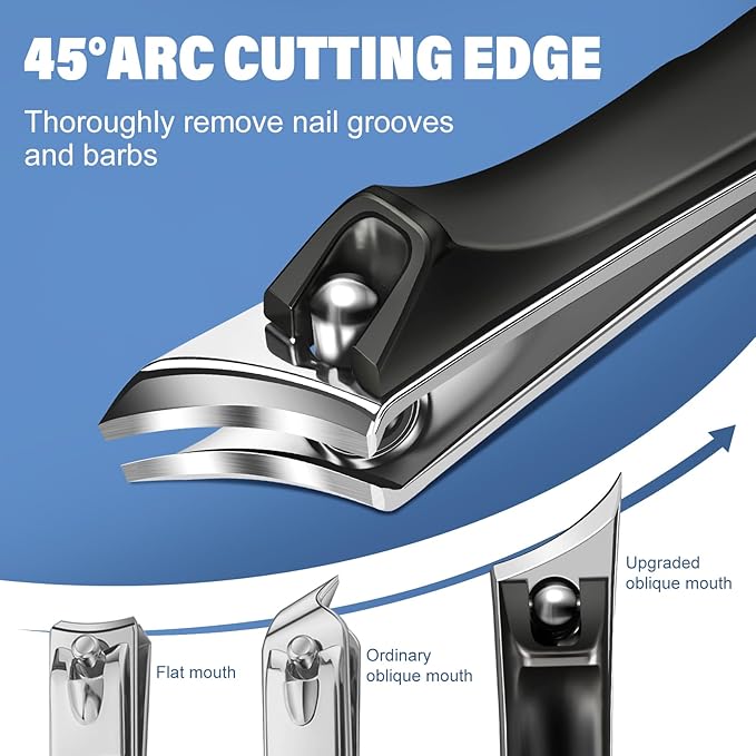 Stocking Stuffers Gifts for Men,Toenail Clippers for Thick Toenails, Nail Clippers for Men with Wide Jaw Opening, Heavy Duty Ingrown Toenail Clippers, Christmas Xmas Presents Gifts for Adults