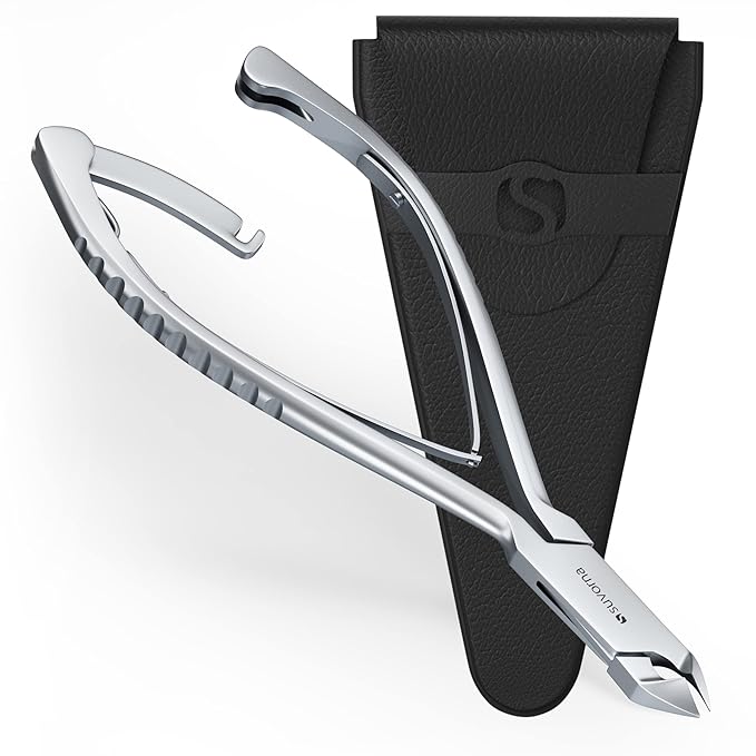 Suvorna Professional Cuticle Trimmer and Professional Cuticle Nippers - Cuticle Clippers for Women and Men - Cuticle Cutter For Nails - Sharp Cuticle Nippers Professional for Spas and Salons