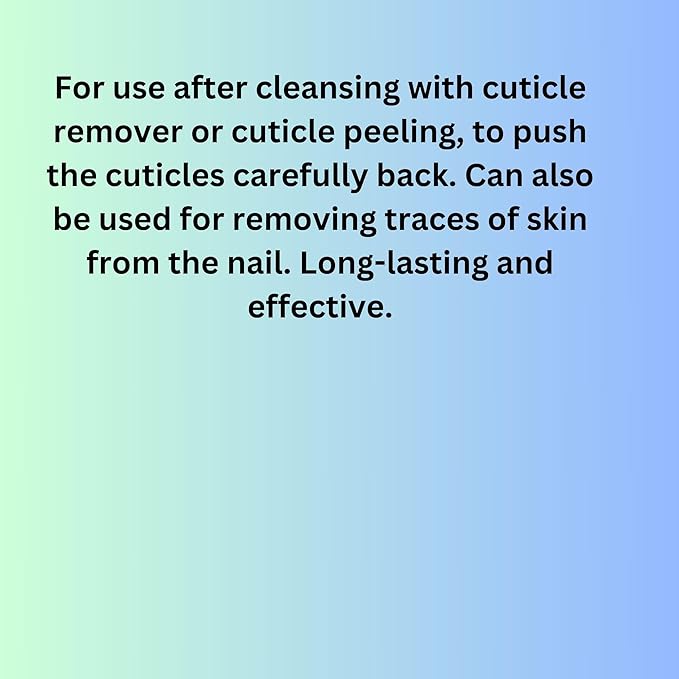 Suvorna Metal Cuticle Pusher Tool & Nail Cleaner Tool, Cuticle Cleaner, Stainless Steel Cuticle Pusher - Fingernail Cleaner for Under Nails and Gel Nail Polish Remover, Nail Cuticle Pusher for Women
