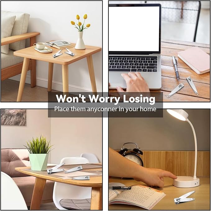 100 Pieces Nail Clippers Bulk for Men Women Adult, Ultra Sharp Stainless Steel Fingernail & Toenail Clippers Set, Flat Portable Travel Fingernails Sturdy Trimmer Pointed Pedicure Manicure Care Tool