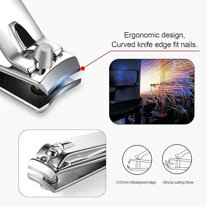Manicure Set Nail Clipper Set Women Men Travel Nail Clipper Kit Personal Care Tools with Portable Case Manicure Tools Grooming Kit for Men Women Teens Family Friends