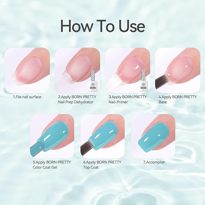 Born Pretty Nail-Primer, Acid Free Natural Nail Bond Nail-Primer for Gel Nail Polish, Non Acid Nail-Primers for U V Gels, Fast Drying Prep Dehydrator Base Varnish Manicure Bonder Liquid 15ml