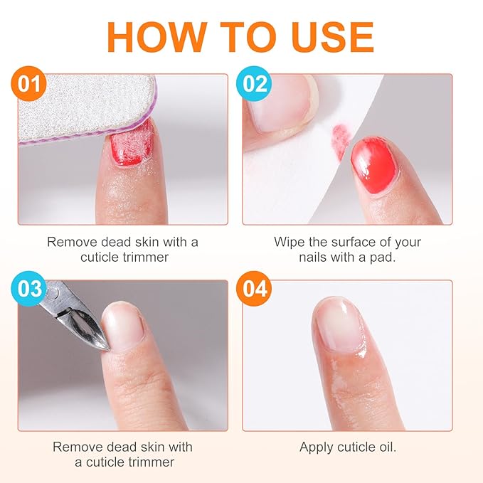 Nail Polish Remover Pads，100PCS Nail Polish Remover Wipes Fast Remove with Nutrition Oil Individually Wrapped Professional Nail Salon and Home Use