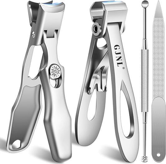 Stocking Stuffers for Men, Toenail Clippers for Seniors Thick Toenails - Nail Clippers for Men & 17mm Wide Open Straight Nail Clippers for Seniors, Christmas Xmas Presents Gifts for Adults