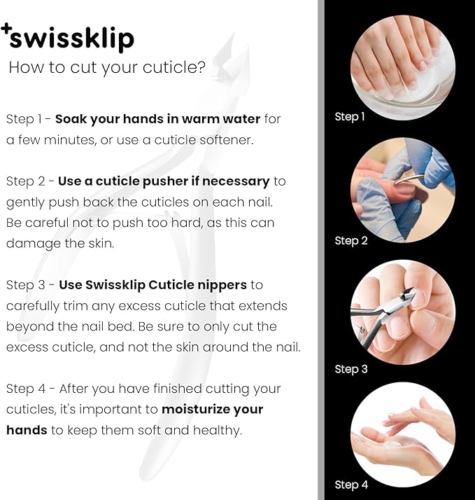Swissklip Cuticle Trimmer I Best Cuticle Remover I Cuticle Nippers, Cutter, Scissors I Nail Nipper used along with Cuticle Pusher Tool, Cuticle Clippers, Nail Cuticle Trimmer (Pack of 2)