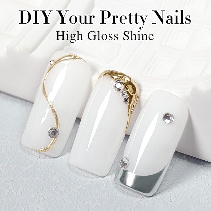 Double Rhythm 15ML Gel Nail Polish Pure Sheer Same Color Same Bottle Soak Off Gel Polish Art Manicure Salon DIY at Home for Women (Milky White-A1075)