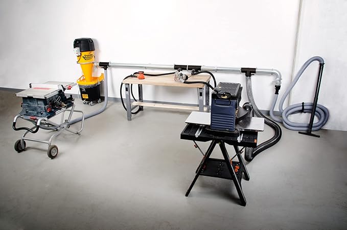 Oneida Air Systems Supercell Turbo High-Pressure 55 Gal. Wall-Mounted HEPA-GFM Cyclone Dust Collector (55-Gal)