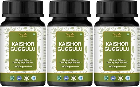 Kaishor Guggulu 120 Tablets - Supports Healthy Joints* - Ayurvedic Formulation - Certified and Vegetarian (3)