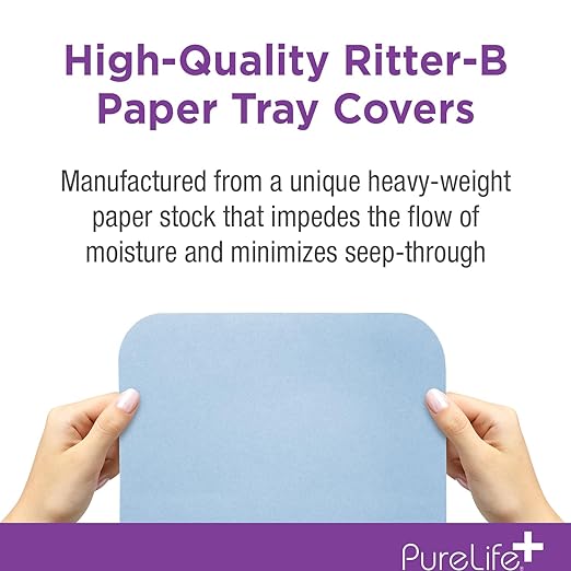 Disposable Tray Liners, Sanitary Covers for Size B Dental, Surgical, Medical Tray, Tattoo Table Station, Aesthetician Supplies, Single Use Paper Sheets 8.5" x 12.25", 1000 Pack (Lavender)