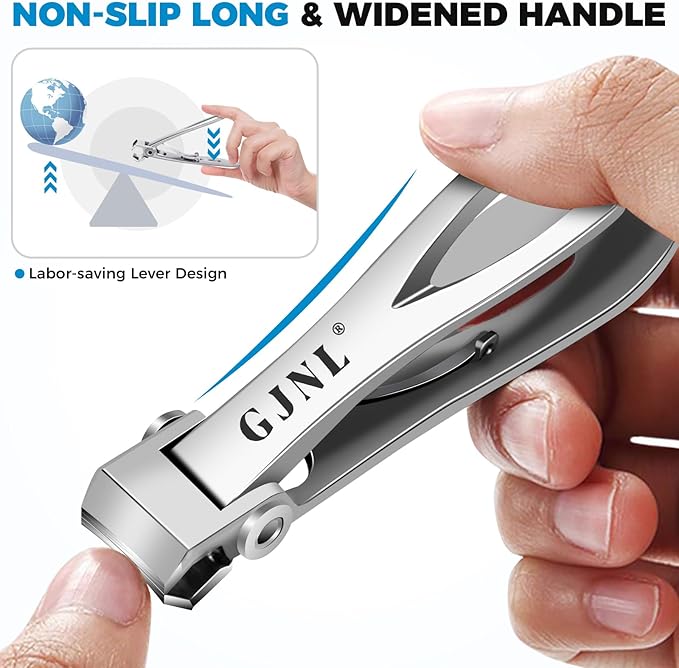 Stocking Stuffers for Men, Toenail Clippers for Seniors Thick Toenails - Nail Clippers for Men & 17mm Wide Open Straight Nail Clippers for Seniors, Christmas Xmas Presents Gifts for Adults