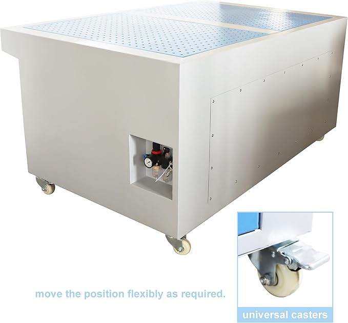 TECHTONGDA Grinding Dust Collection Flat Workbench Table Welding Smoke Purifier with Metal Dust Collector for Polishing Welding Dust Removal 220V