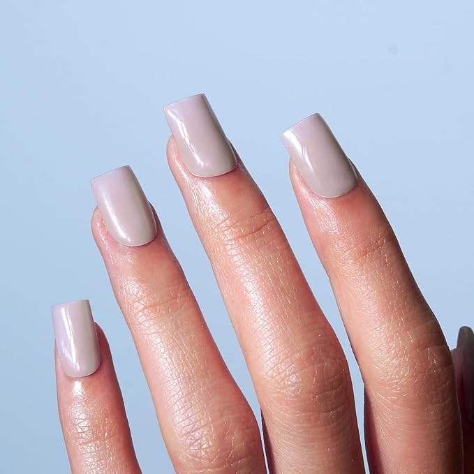 Semi Cured Gel Nail Strips, 20 PCS Gel Nail Stickers Work with UV Light, Salon Quality & Easy to Use - Ivresse