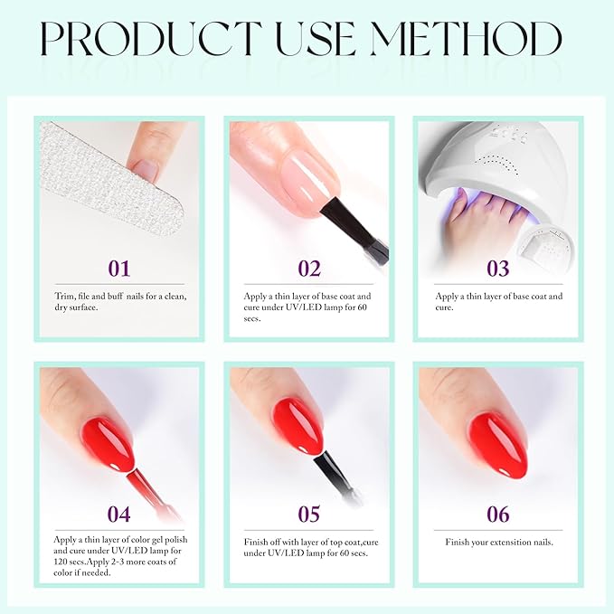 Double Rhythm 15ML Neon Purple Gel Polish Pure Sheer Same Color Same Bottle Soak Off Gel Polish Art Manicure Salon DIY at Home for Women (Purple Lavender-A1313)