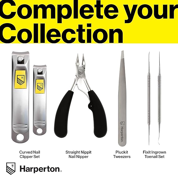 Ultra Sharp Nail Clippers Set - 2 Pack Stainless Steel Fingernail & Toenail Trimmers with Built-in Nail File for Women & Seniors (Silver)