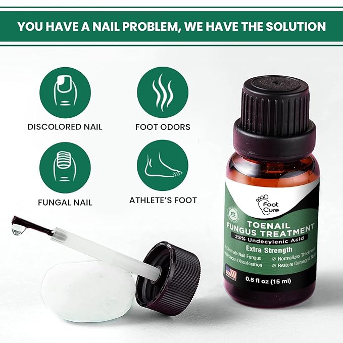 Toenail Renewal Solution Extra Strength Care for Toe Nail & Fingernails - Nail Repair Solution for broken, Discolored Nails - Renews Damaged Cracked Ingrown Toenail Made In USA 0.50 Fl Oz - 2 Pack