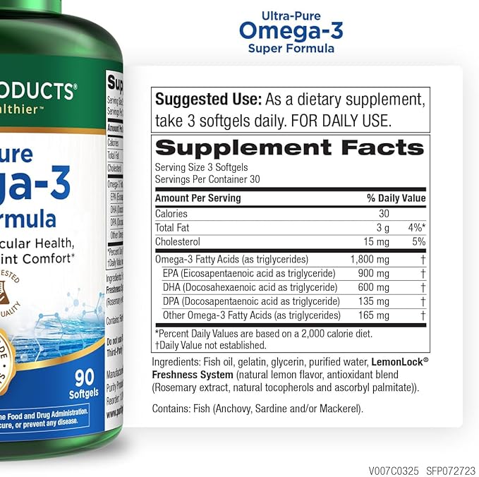 Purity Products - Ultra Pure Omega 3 Super Formula 90 Softgels