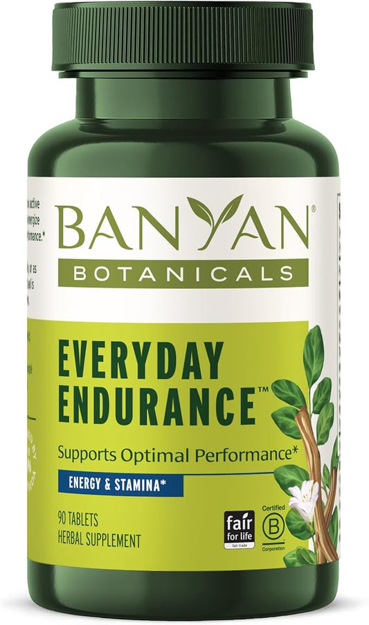 Banyan Botanicals Everyday Endurance – Organic Adaptogens Supplement – Herbal Superfoods and Adaptogens for Energy and Focus – 90 Tablets – Non-GMO Sustainably Sourced Vegan