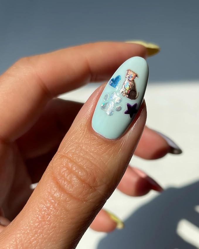 Deco Beauty Ice Cream Social Nail Stickers - Lightweight & Easy-to-Apply Nail Art with Trendy Designs - Durable & Long-Lasting Nail Stickers for Women, Ideal for DIY Manicures & Salon-Quality Nails