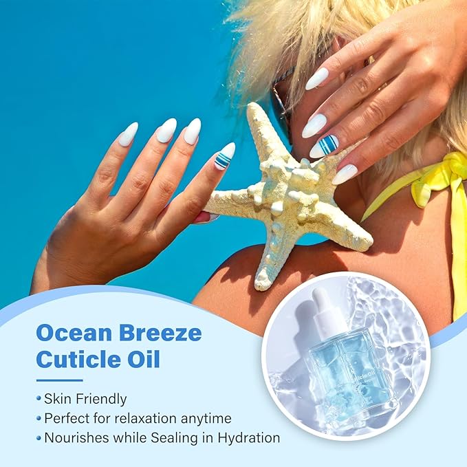 EJW Cherry Blossom Cuticle Oil for Nails, Hydrating, Moisturizing, Scented Nail Oil Cuticle Care, Infused with Jojoba & Coconut Oil, Moisturizes & Conditions, 0.5 fl. oz