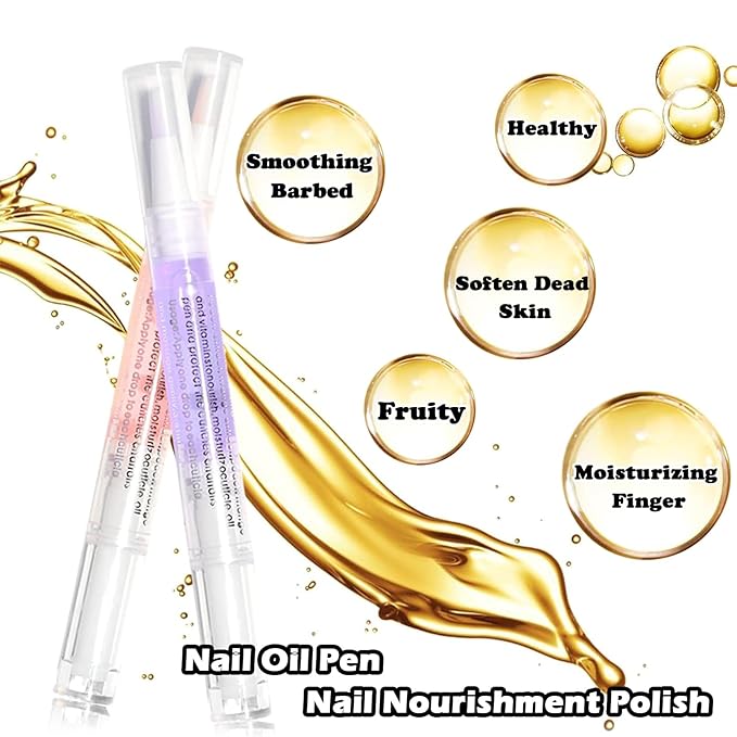 10 PCS Cuticle Oil Pen,Nail Oil Cuticle Pens for Nails Moist and Treatment,10 Fruit Plant Fragrance Cuticle Repair Oil Pen for Nail Care,Nail Cuticle Oil Pen Nourishment Polish with Vitamins