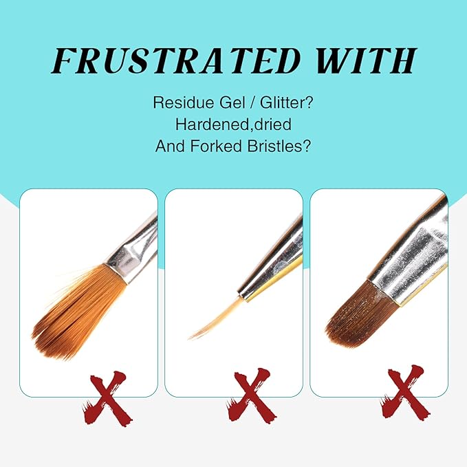 LOUINSTIC Nail Brush Cleaner and Conditioner - Quickly Clean Gel Nail Brushes, Paint Brushes, Airbrushes, Art Tools, Preserver and Restorer for Kolinsky Acrylic Brush Etc.