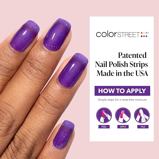 Color Street Wild Grape Nail Strips