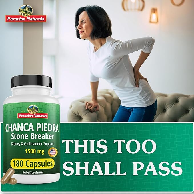 Chanca Piedra 360 Capsules Stone Breaker Kidney Cleanse Detox & Repair, Gallbladder Supplements - All-Natural Vegan Pills Chancapiedra Stonebreaker Kidney Stones Dissolver