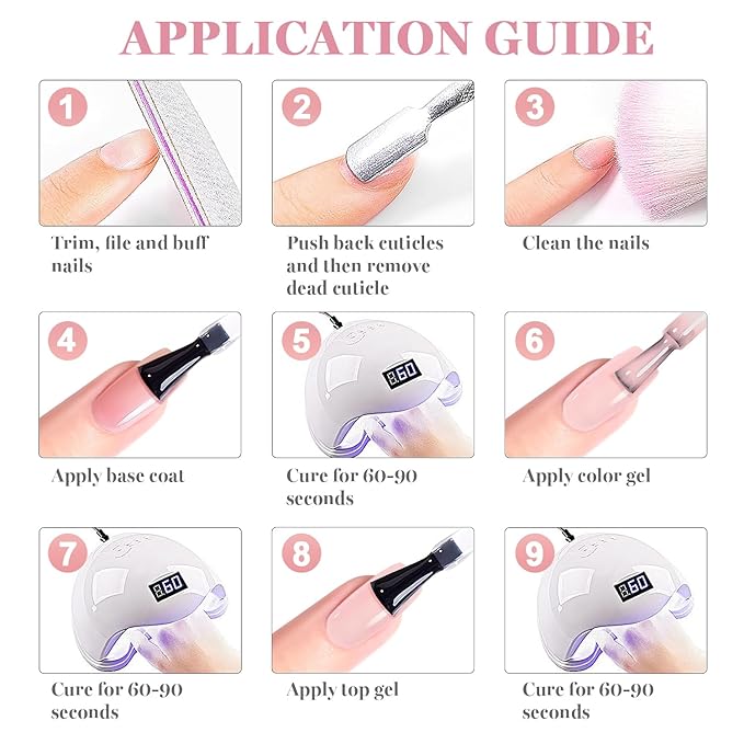 RARJSM Nude Soft Pink Fiber Glass Rubber Base Gel Nail Polish for Repair Broken Nails StrengthenerGel Base Coat Transparent Brush on Building Gel in a Bottle Soak Off UV LED Curing Requires 15ml