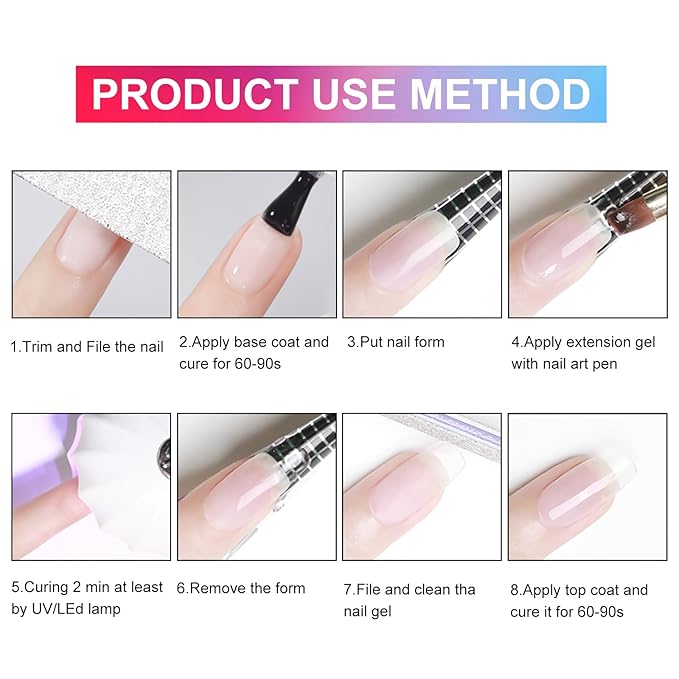 Venalisa Builder Nail Gel, 50ml Nude Pink Hard Gel for Nails Extension, Polygel Nail Art Manicure