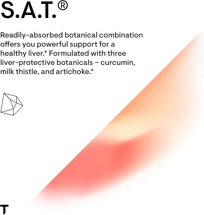 THORNE - S.A.T. - Milk Thistle Complex with Silymarin, Artichoke, and Turmeric Extracts for Liver Support* - Soy, Gluten & Dairy Free - 60 Capsules