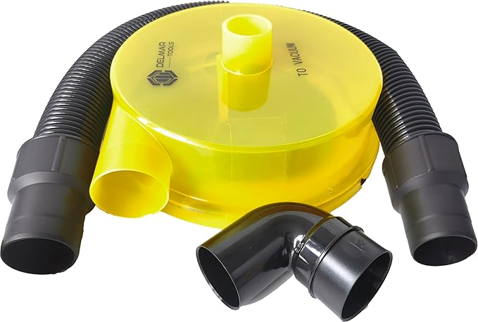 Low Profile Dust Separator With Lifetime Warranty, Wet/Dry Shop Vacuums, 99% Efficiency, Included 90° Adapter and 2.5" Hose, Attaches to 5 Gallon Buckets in Seconds, Maximum Suction