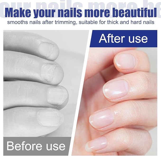 12 Pcs Metal Nail Files, Fingernail Files 3.6’’ Stainless Steel Thin Durable Nail File with Curved Sharp Pointed Tip Fingernail File